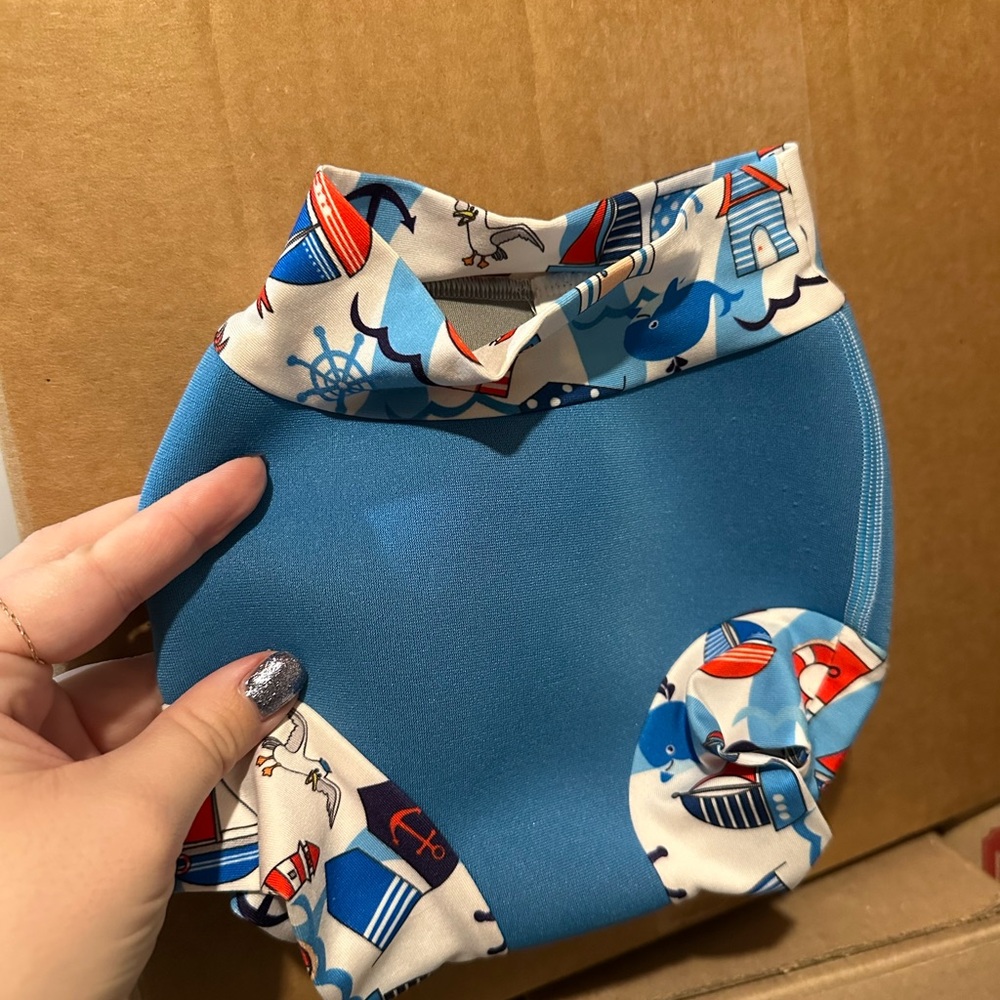 Ford Blue Nautical Reusable Swim Diaper Cover